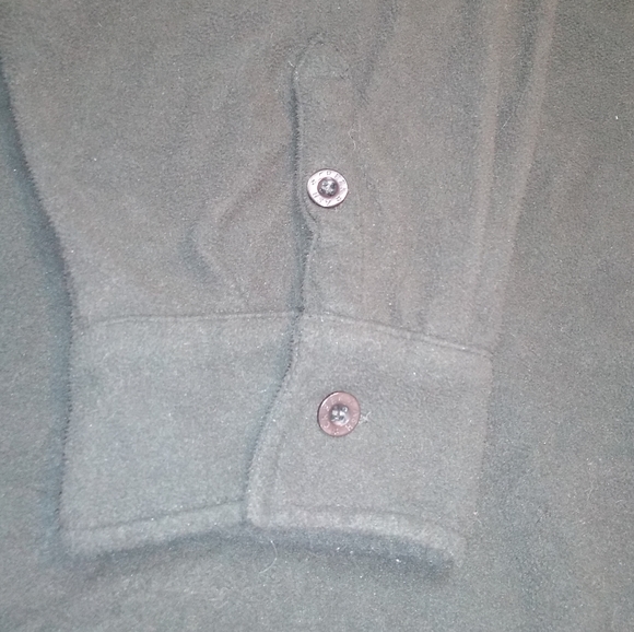 Vintage Ash Creek Trading 3XL Grey Fleece Shacket, Button Front, Neutral - Picture 7 of 8